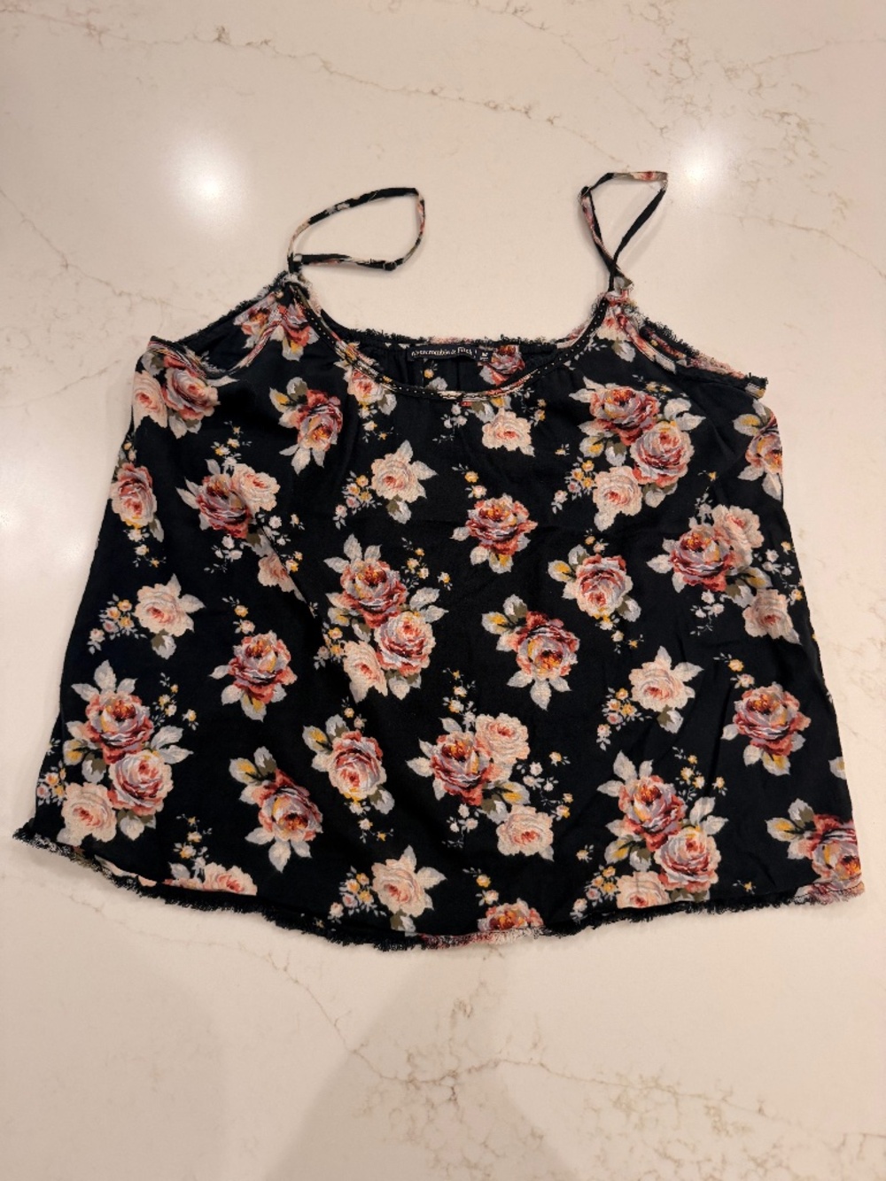 Abercrombie & Fitch Floral Strappy Cami Tank Top Size Medium